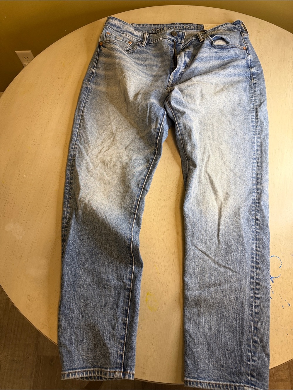 American Eagle Outfitters Light Blue Relaxed Slim Jeans 33/30